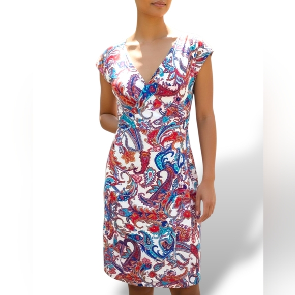 Lauren Ralph Lauren Dresses & Skirts - LAUREN RALPH LAUREN FAUX WRAP DRESS